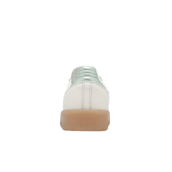 NEW 🔥 Adidas Sambae 🔥 Off White / Lime Green - Picture 5 of 6